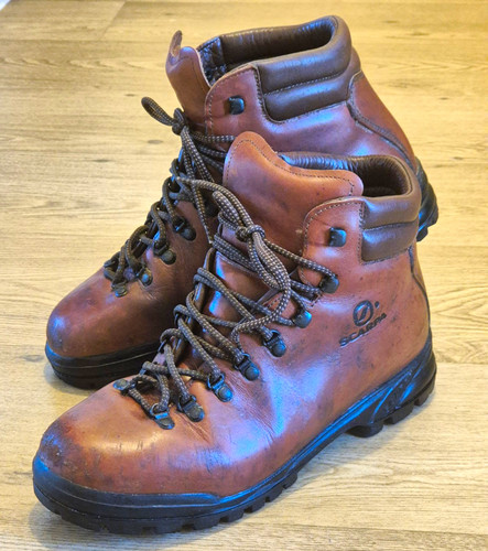 Scarpa vintage men brown - scarpa, men's