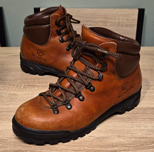 Vintage scarpa leather hiking - scarpa,
